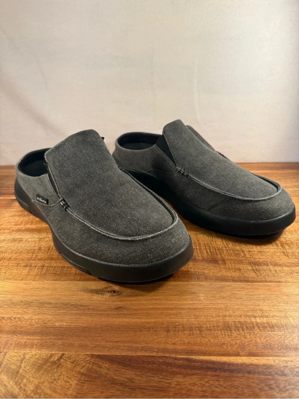 OrthoComfort Orthopedic Slip-on Loafers Grey Canvas Size 9.5 NWOT